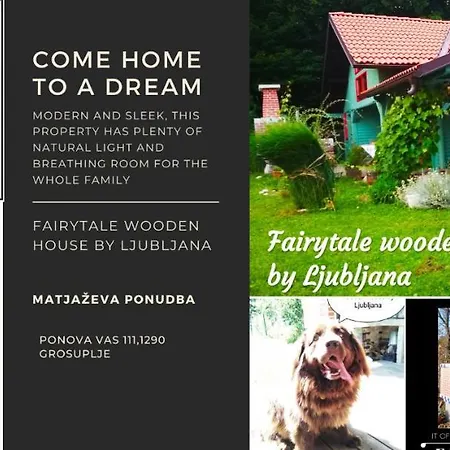度假居 Fairytale Wooden House By Ljubljana *