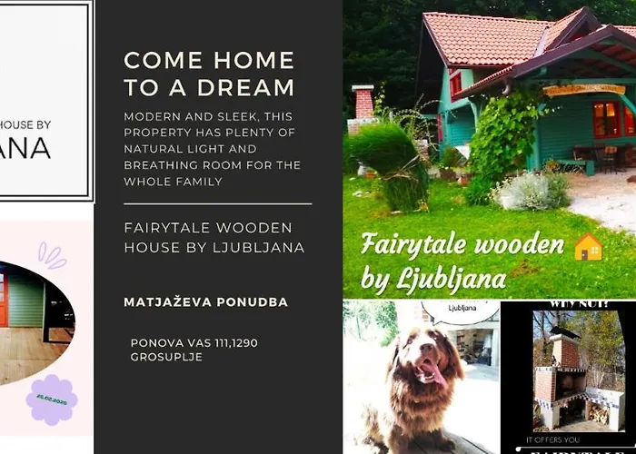 Vakantiehuis Fairytale Wooden House By Ljubljana *